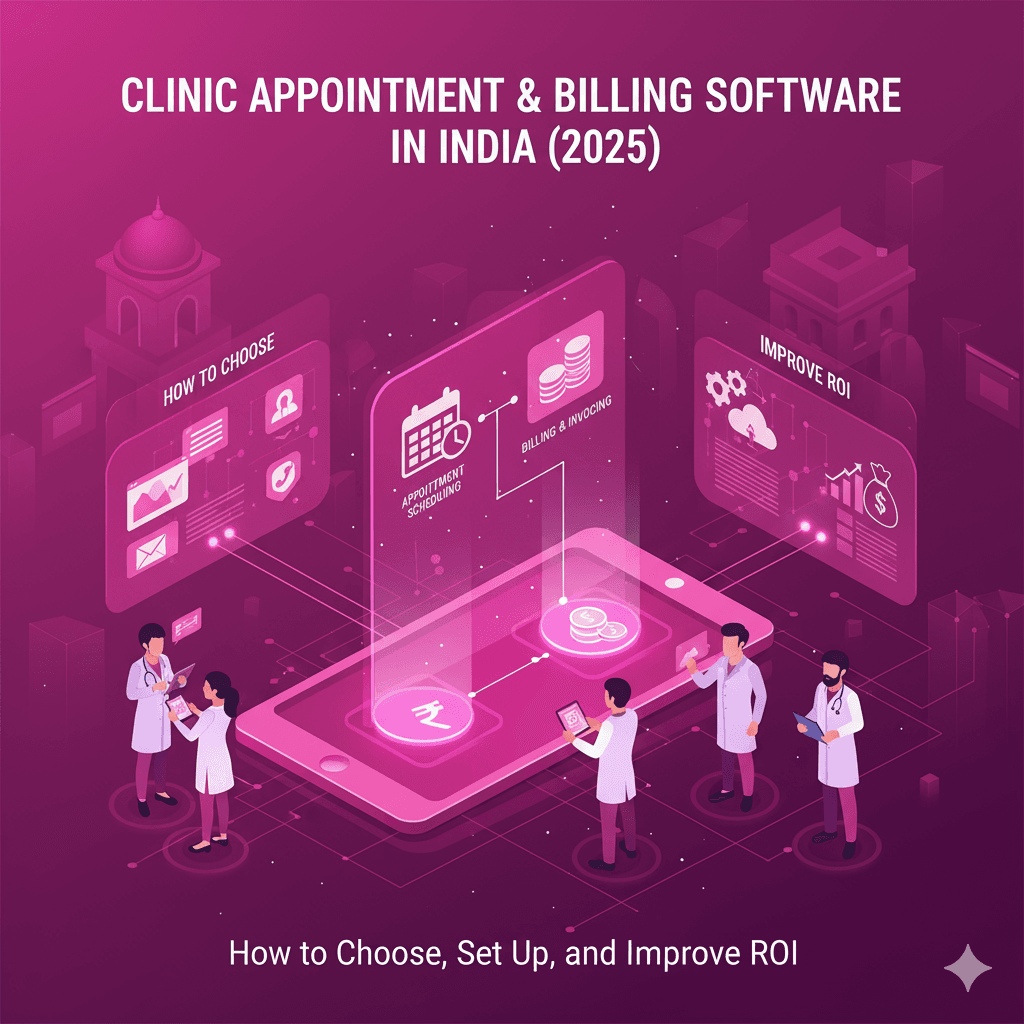 Clinic Appointment & Billing Software in India (2025): How to Choose, Set Up, and Improve ROI