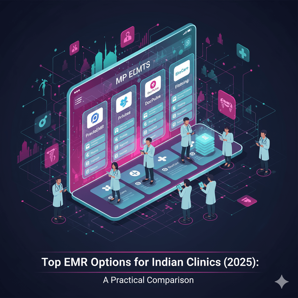 Top EMR Options for Indian Clinics (2025): A Practical Comparison